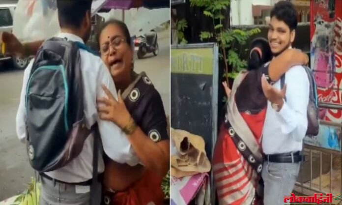 A son is became a CA A son is became a CA : भाजीवाल्या काकूंना अश्रू अनावर