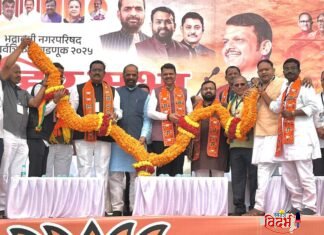 🙏⭕ महाराष्ट्राचे लाडके मुख्यमंत्री देवेंद्रजी फडणवीस यांची भद्रावती येथे जाहीर सभा संपन्न ⭕🙏