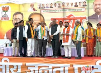 ⭕🙏 वरोरा-भद्रावती मध्ये भाजपाची जाहीर सभा उत्साहात पार 🙏⭕