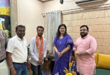 आमदार करणदादा देवतळे यांच्या निवासस्थानी पंकजाताई मुंडे यांची सदिच्छा भेट; भद्रावती-वरोरा मतदारसंघातील विकासकामांवर चर्चा