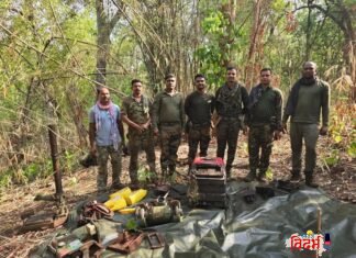 गडचिरोलीत पोलिसांची मोठी कारवाई नक्षलवाद्यांचा शस्त्रनिर्मिती कारखाना उद्ध्वस्त; मोठ्या प्रमाणात स्फोटके व साहित्य जप्त !