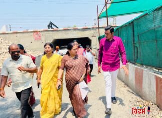 वरोरा शहराच्या सर्वांगीण विकासासाठी, सुरक्षिततेसाठी खासदार प्रतिभा धानोरकर मैदानात पावसाळापूर्व कामांचे नियोजन व विविध जनसुविधांचे लोकार्पण