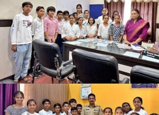 भद्रावतीच्या चिमुकल्यांचा ‘प्रशासकीय अनुभव’; अधिकारी बनण्याचे स्वप्न उराशी बाळगून घेतली प्रत्यक्ष भेट