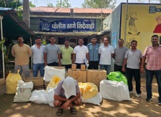 चंद्रपूर पोलिसांची धडक कारवाई: सिंदेवाहीत लाखो रुपयांचा प्रतिबंधित सुगंधित तंबाखू साठा जप्त; मुख्य तस्कर गजाआड