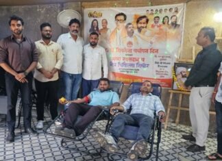 रक्तदान व नेत्र तपासणीने शिवसेनेचा ६० वा वर्धापन दिन साजरा; वरोऱ्यात सामाजिक बांधिलकीचा महायज्ञ!
