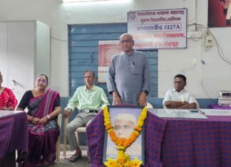 भद्रावती येथे यशवंतराव चव्हाण महाराष्ट्र मुक्त विद्यापीठाचा वर्धापन दिन साजरा.मुक्त शिक्षणाच्या ज्ञानदीपाला अभिवादन
