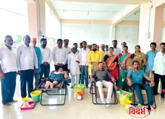रक्तदान हेच श्रेष्ठ दान ‘: मुख्यमंत्री देवेंद्रजी फडणवीस यांच्या वाढदिवसानिमित्त कोसरसार येथे सामाजिक उपक्रमांचा महाकुंभ; आमदार करणदादा देवतळेंच्या उपस्थितीत शिबिर यशस्वी