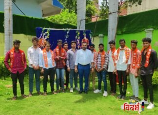 खडसंगी-सोनेगाव परिसरात शिवसेनेत मोठा पक्षप्रवेश; शेकडो कार्यकर्त्यांनी धरला शिवसेनेत प्रवेश.