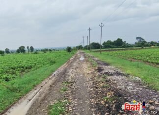 रस्त्याची चाळण, वर्षभरापासून बससेवा बंद; अकोला ग्रामस्थांचा संताप अनावर.