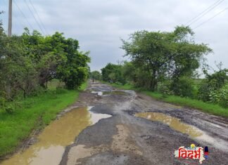 चारगाव खुर्द–वडधा मार्ग झाला खड्डेमय; बससेवा बंद होण्याची भीती, तातडीच्या दुरुस्तीची नागरिकांची मागणी