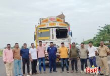 गडचांदूर पोलिसांची सिनेस्टाईल कारवाई: १२ चाकी ट्रकमधून ३५ गोवंश जनावरांची सुटका, २२ लाखांचा मुद्देमाल जप्त.