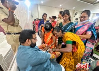भारतीय जनता पार्टी वरोरा आणि महिला आघाडीच्या वतीने आयोजित रक्षाबंधन सोहळा हजारो महिलांच्या उपस्थितीत अभूतपूर्व उत्साहात संपन्न!