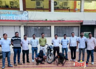 स्थानिक गुन्हे शाखा, चंद्रपूरची मोठी कारवाई; वाडी पोलिसांत गुन्ह्याची नोंद असलेली चोरीची मोटारसायकल जप्त व २ आरोपी जेरबंद
