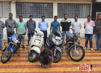 चंद्रपूर चे मोटारसायकल/मोपेड चोरी करणाऱ्या रेकॉर्डवरील आरोपीवर कारवाई. २,३०,०००/- किमतीच्या ०४ दुचाकी हस्तगत, एकूण ०५ चोरीचे गुन्हे उघडकीस.