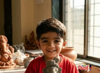 चिमुकल्या अधिराजच्या छोट्या हातांनी साकारला बाप्पा; ‘इको-फ्रेंडली गणपती’चा दिला सुंदर संदेश!