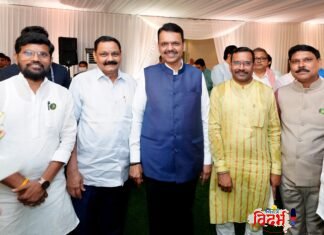 मुंबईत मुख्यमंत्र्यांच्या ‘वर्षा’ बंगल्यावर बाप्पाच्या चरणी लीन झाले आ. प्रा. राजूभाऊ तोडसाम; लाडक्या बाप्पाचे घेतले दर्शन