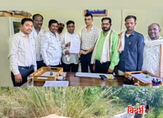 भद्रवती तालुक्यातील सावरीजवळ वाघाचा धुमाकूळ; शेतकऱ्याचा बैल फस्त केल्याने ग्रामस्थांमध्ये भीतीचे वातावरण